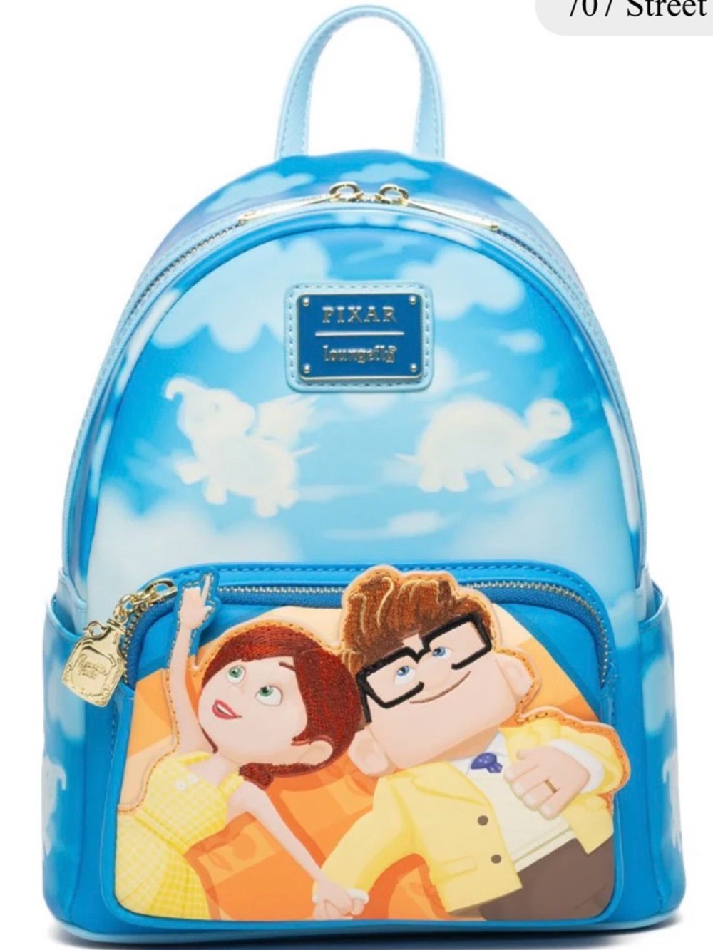 Loungefly Disney Pixar Up Glow in the Dark Carl & Ellie Mini Backpack